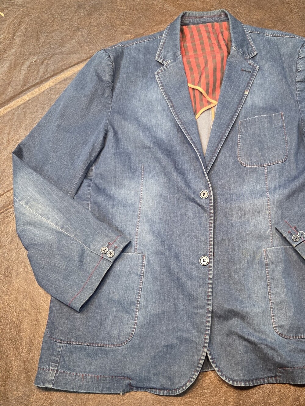 Men's 4XL International Laundry Denim Jacket - Picture 2 of 5